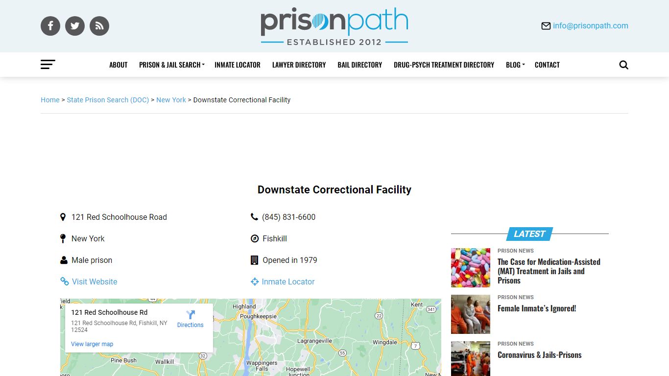 Downstate Correctional Facility - Prison Inmate Search ...